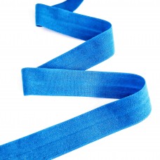 Резинка бейка синяя (матовая), 20 мм  | furnitura.com.ua
