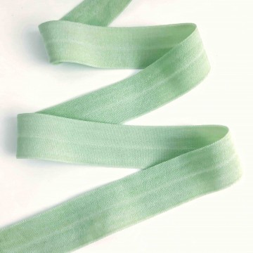 Резинка бейка світло-зелена (матова), 20 мм - furnitura.com.ua