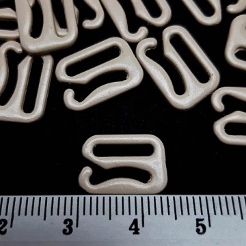 регулятор з гачком з беж емаллю 1 см, 250 шт - furnitura.com.ua