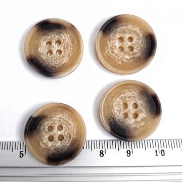 пуговица Т7 кость плоская матовая L 36/ 4 - furnitura.com.ua