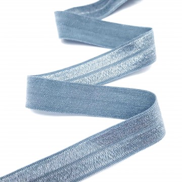 Стрейч бейка півполомка сіра №030, 16мм - furnitura.com.ua