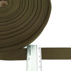 Тесьма окантовочная хаки, 25 мм | furnitura.com.ua