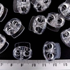 Стопор плоский овальний, прозорий