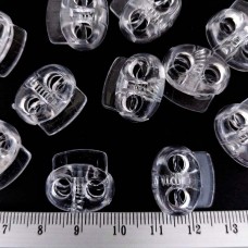 Стопор плоский овальний, прозорий | furnitura.com.ua