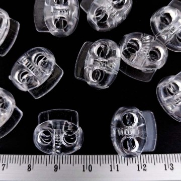 Стопор плоский овальний, прозорий - furnitura.com.ua