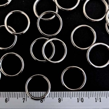 Регулятор кольцо никель, 12 мм - furnitura.com.ua