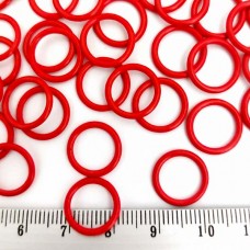 Регулятор кольцо металл, 1 см красный | furnitura.com.ua