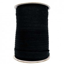 Косая бейка черная, 15 мм