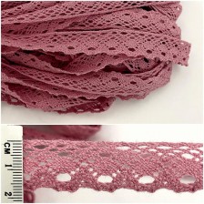 Кружево кроше пудра, 2 см