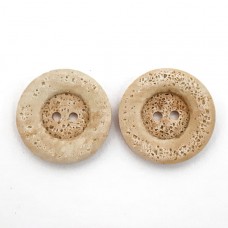 пуговица бежевая, пористая основа, 24 мм   | furnitura.com.ua
