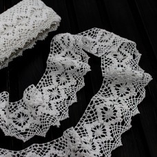 Мереживо кроше біле, 6 см | furnitura.com.ua