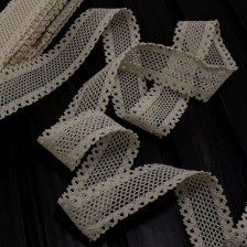 Кружево Кроше натуральное, 4 см
