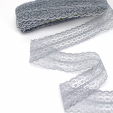 кружево паутинка 4 см, серое | furnitura.com.ua