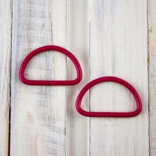півкільце з дроту малинове, 20 мм