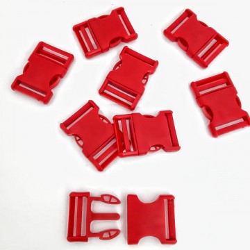 фастекс красный, 4 см - furnitura.com.ua