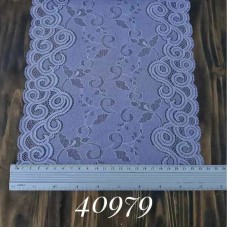 Кружево французское, сирень 24 см | furnitura.com.ua