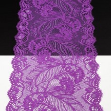 Кружево Италия сиреневое,18 см | furnitura.com.ua