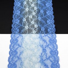 Кружево Италия меланж голубой, 17 см | furnitura.com.ua
