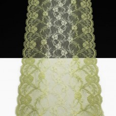 Кружево Италия арт.108 меланж фисташков, шир 17 см, боб 10 м | furnitura.com.ua