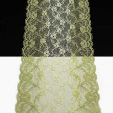 Кружево Италия арт.108 меланж фисташков, шир 17 см, боб 10 м - furnitura.com.ua
