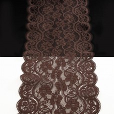 Кружево Италия арт.119 темн-коричнев, шир 16 см, боб 10 м | furnitura.com.ua