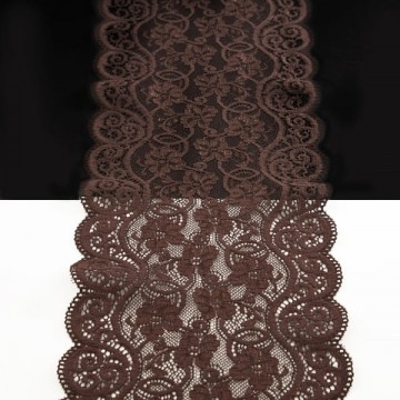 Кружево Италия арт.119 темн-коричнев, шир 16 см, боб 10 м - furnitura.com.ua