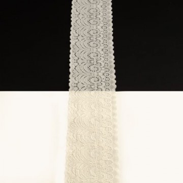 Кружево Италия арт.127 молочное, шир 6 см, боб 10 м - furnitura.com.ua