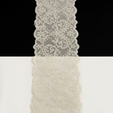 Мереживо Італія арт.129 екру+велюр, шир 8 см, бобі 10 м - furnitura.com.ua