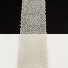 Кружево Италия арт.130 экру+велюр, шир 8 см, боб 10 м
