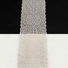 Кружево Италия арт.130 экру+велюр, шир 8 см, боб 10 м | furnitura.com.ua