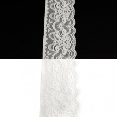 Кружево Италия белое, 7 см | furnitura.com.ua