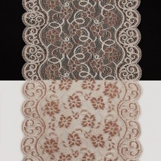 Кружево Италия лиловое + пудра, 20 см | furnitura.com.ua