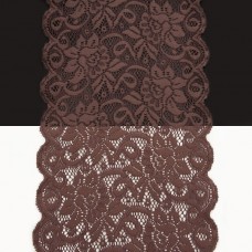 Кружево Италия арт.156 темн какао, шир 14 см, боб 10 м | furnitura.com.ua