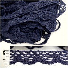Мереживо кроше синє, 1.5 см 