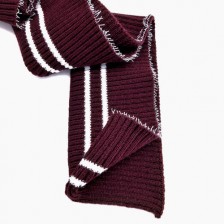 Резинка довяз,бордо+2 білі смужки
