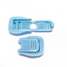 Наконечник фасоль, голубая | furnitura.com.ua