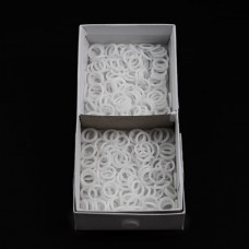 Регулятор кольцо белое пластик, 0.8 см | furnitura.com.ua