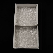 Регулятор кольцо прозрачное пластик, 0.8 см 