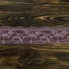кружево ТТ стрейч, лиловое  6 см | furnitura.com.ua