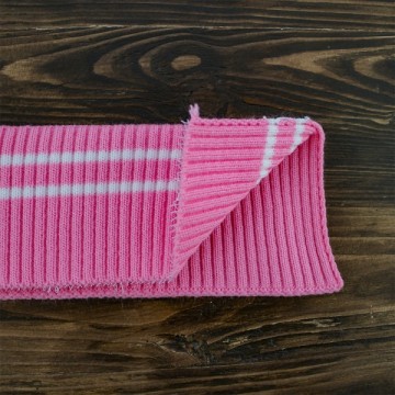 гумка довяз, рожева + 2-біл смуг - furnitura.com.ua