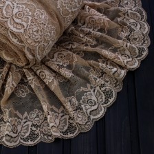 кружево французское бежевое, 15 см