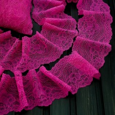 кружево французское розовое, 8 см | furnitura.com.ua