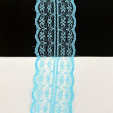 кружево паутинка 4 см, голубое