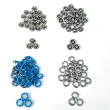 Трикотажна кнопка блакитна, 9.5 мм | furnitura.com.ua