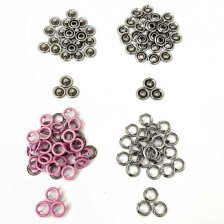 Трикотажна кнопка рожева, 9.5 мм