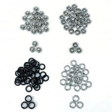 Трикотажна кнопка чорна, 9.5 мм | furnitura.com.ua