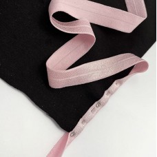 Резинка бейка розовая, 16 мм  | furnitura.com.ua