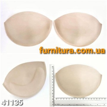 Чашка половинка бежевая с пуш-ап, №100 - furnitura.com.ua