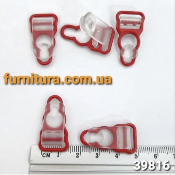 Держатель для чулок металл, красный - furnitura.com.ua