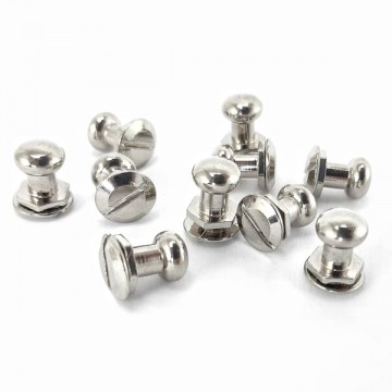 Винт кобурной никель, 8х7мм - furnitura.com.ua